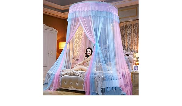 Huehfuegf Runde Kuppel Bett Baldachin Moskitonetz Prinzessin Betthimmel Extra Gross Fur Twin Queen Und King Size Bett A Full Size Heimtextilien Bad Bettwaren Ncci1914 Com