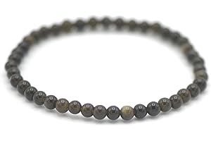 Miracles Minéraux Bracelet perle ronde 4 mm fin et discret, pierre naturelle, création artisanale française, plus de 60 choix