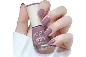 TBeautfave Purple Nail Polish, Quick Dry Nail Polish Long Lasting Nail Varnish Pastel Nail Polish Non-Toxic Water Based Formula Nail Polish for DIY Nail Art No Need Baking