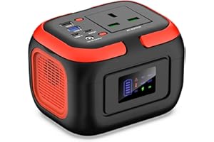 SinKeu Portable Power Station 97Wh with 230V 120W AC Socket, 12V DC, USB Ports for Phones, 26400mAh Mini Generator for Outdoor Camping Picnic, Home Emergency Backup Battery(Solar Panel Not included)