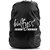 Bulfyss Rubberized 100% Waterproof Dust Proof Rain Cover for Backpack Bags, 30L-40L Rainproof Dustproof Protector…