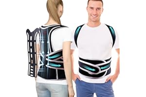 COMFORCE Posture Corrector für Männer & Frauen, Full Back Straightener, einstellbare & atmungsaktive Unterstützung Brace für Rückenschmerzen Relief, verbessern Rückenhaltung