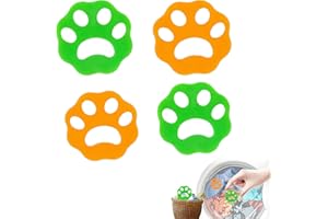 HELOVGE Vêtements Épilateur pour Machine à Laver,4 Pet Fourrure Catcher Réutilisables épilateurs à poils d'animaux Les Débris de Attrape Poils pour Nettoyer Poils d'animaux