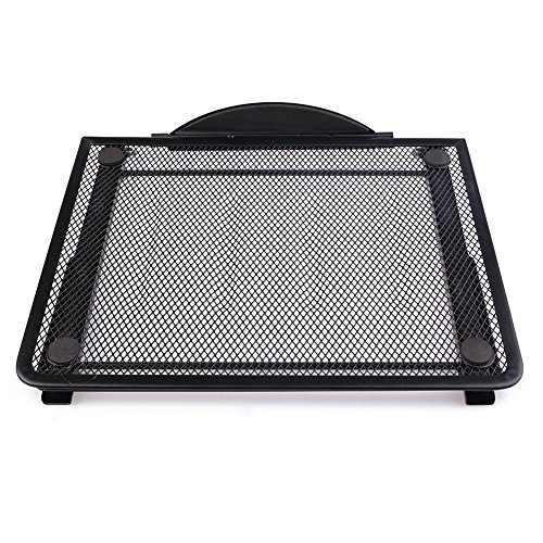 Laptopständer, belüftet, verstellbar, Metall Ineinander Notebook Standplatz, 24x19CM / 9.45×7.48Inch (schwarz) - 6