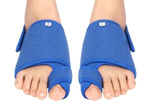 WCHIUOE Hallux Valgus Schiene, Bunion Corrector Toe Glätteisen Schiene für großZehe mit einem Paar Gelkissen, Hallux Valgus Brace mit Metallstange für überlappende Zehen, Schmerzlinderung für Erwachsene