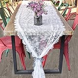 Todos los bordes están cosidos perfectamente para evitar que se deshilache. Complementará tu decoración de boda estilo shabby chic, rústico, barno, bosque, vintage o campo.