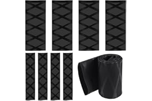 OIXYAZ Cubiertas de Agarre de Motocicleta Cubierta Termocontraíble Universal para puños Originales y Controles calefactados(2 Pares de Cubiertas de Manillar y 2 Pares de Tapas de Freno)