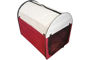 BUNNY BUSINESS Niche de Transport Pliable en Tissu avec Polaire pour Animaux domestiques Housse de Transport Incluse