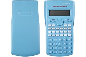 DAKEXIONG KK-82MS-D Calculatrice Scientifique Portable avec 240 Fonctions Affichage à Deux Lignes pour Fournitures de Rentrée Scolaire,Étudiants,Enseignants,Affaires,Bureau,Maison(Bleu)