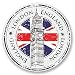 Produktbild 2 x London England UK vinyl Aufkleber Aufkleber Laptop Reise Gepäck Auto Ipad Schild Fun # Schloss mit 2 Schlüsseln - 10cm/100mm Wide