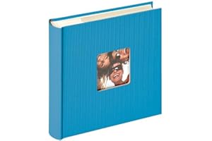 walther design Álbum de Fotos Azul océano 200 Fotos 10 x 15 cm Libro de Notas con Recorte de Portada, Fun ME-110-U