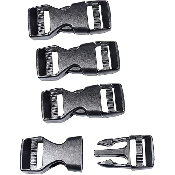 TRKETK 8er Set Schnellverschluss-Schnallen - 25mm, Verstellbar, Für Rucksack & Gepäck