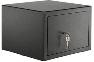 ‎BURG WÄCHTER Burg Wächter Möbeltresor mit Schlüssel, Home-Safe, Sicherheitsstufe B, Feuerschutz DIN 4102, VdS-geprüft, ECB-S zertifiziert, 20,6 l, 30 kg, H 210 S, Schwarz, 20,6 Liter