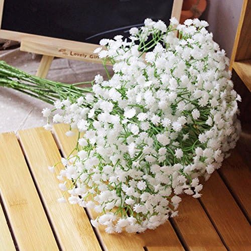 WDLHY Lot 1pcs Silk Artificial Baby Breath Gypsophila Flower Wedding Home Decor Gift