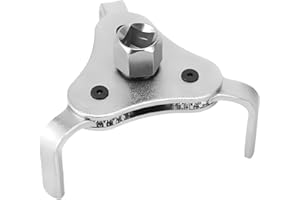 GALAMAX Oil Filter Removal Tool Adjustable 3 Jaw Oil Filter Wrenches Universal Oil Filter Pliers Clamp Tool 55mm - 108mm Diameter for Cars, Motorcycles, Trucks