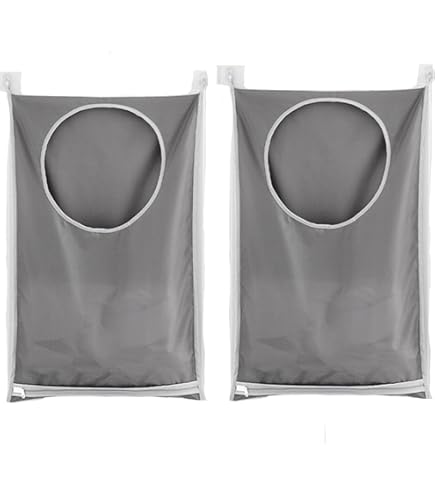 Cesto Appendibile Biancheria - Grande Capacit&agrave;, Ganci In Acciaio, Cerniera Inferiore, Oxford 600D