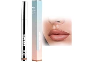 AOBLOK Abziehbarer Lippenkonturenstift, 2024 Removable Lip Liner Pencil, Wasserfester Abnehmbarer Lipliner, Langanhaltender Peel Off Lip Liner, Invisible Lip Contour, Pigmentierter Lipliner (Light brown)