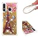 Produktbild Everainy Kompatibel für Huawei P30 Lite Hülle Silikon 3D Flüssig Glitzer Durchsichtig Stoßstange Gummi Cover Huawei P30 Lite Liquid Stoßfest Hüllen Handyhülle Schutzhülle (Turm)