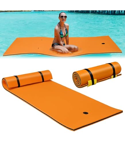 Matelas Flottant XPE Pour Piscine – Tapis De Piscine Pliable 120 X 55 Cm – Léger, Doux, Idéal été