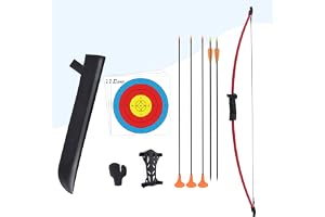 Elong Recurve pil och båge set utomhus ungdom med koger barn junior bågskytte nybörjare långbåge målträning för tonåringar lag spel