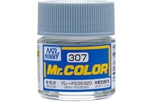 GSI CREOS Mr. Color 307 Gray FS36320 (Semi-Gloss/Aircraft) Paint 10ml. Bottle Hobby by Mr. Hobby