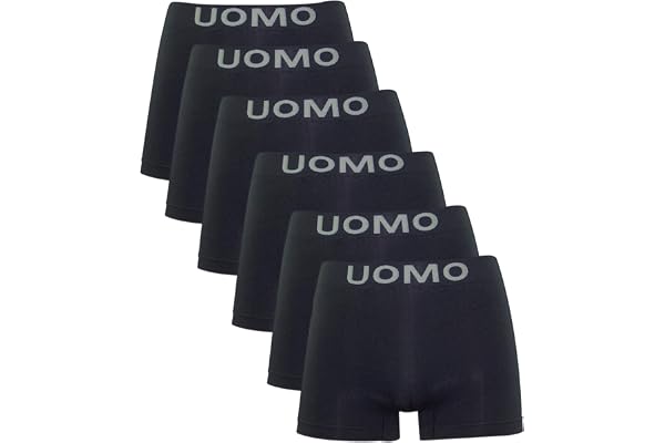 Channo Sömlösa Herrkalsonger i Nylon, 6-pack – Andningsbara och Hudvänliga Boxershorts