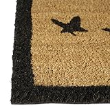 Relaxdays Fußmatte Kokos Motiv KATZE 40 x 60 cm Kokosmatte mit rutschfester PVC Unterlage Fußabtreter aus Kokosfaser als Schmutzfangmatte und Sauberlaufmatte Fußabstreifer für Außen und Innen, braun - 5