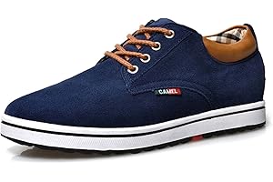 MEIDIASTRA Zapatos de ascensor de altura invisible para hombre, transpirables, con cordones, de moda, zapatos de vestir de Oxford, zapatos de vestir casuales - 2.36 pulgadas más alto