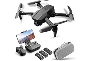 Drone avec caméra 4K, drone double caméra suivi de vol, capteur de gravité, geste, photo, maintien d'altitude, mode ’headless’, quadrirotor télécommandé pour adultes et enfants