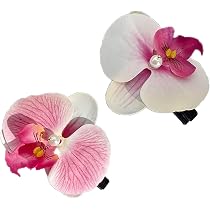 Hawaiianische Plumeria-Blumen Aus Schaumstoff Als Haarspangen – Set Mit 4 Stück In Weiß & Rosa, Je 7cm