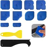 12 Pcs Silicone Gasket Extractor Set Caulking Tool | Silicone Joint Puller, Acrylic Resin, Silicone Remover, 2 Silicone Scrap