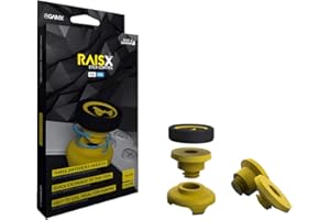GAIMX RAISX CORE PS5 PS4 Stick Control Aim-Hilfe/Zielhilfe - Aim-optimierer - Playstation 4 & 5 Zubehör- Thumbstick-Verlängerung in DREI verschiedenen Höhen (Gelb)