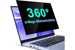 ‎STARY STARY 360° Blickschutzfolie Laptop 14 Zoll 16:10, Sichtschutzfolie 4-Wege,Selbstklebende Anti Blaulicht Blendschutz Matt chtschutz Folie Kompatibel mit Lenovo SGIN HP Dell Acer Samsung Asus Toshiba