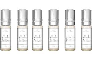 Business Square Pack de 6 Musc Parfum Al Rehab Sultan 6ml 100% Huile