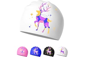 SWAUSWAUK Badekappe für Damen – Weich, Elastisch, Anti-Rutsch, Stylisch, Komfortabel