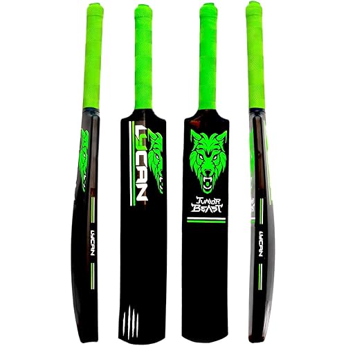 Lycan Junior Hard Plastic Cricket Bat Size 3, Age 6-8 Year Old Kids # 1pc Cricket bat only