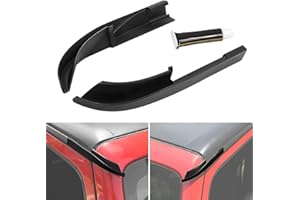 CKPEOR Hardtop – inverseur de Pluie ABS, Extensions de gouttière, déflecteur de Pluie pour Jeep Wrangler JK JKU 2011 – 2017, Accessoires extérieurs