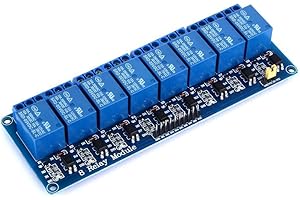 Yizhet 5V Module Relais DC 5V 230V 8 Canaux Module Relais avec Optocoupleur pour Raspberry Pi Arduino UNO R3 Mega 2560 1280 DSP Arm PIC AVR STM32 MCU DSPTTL Logic, 8-Channel