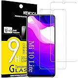 NEW'C 2 Pezzi, Vetro Temperato per Xiaomi Mi 10 Lite (6,57 Pollici), Pellicola Prottetiva Anti Graffio, Anti-Impronte, Senza 