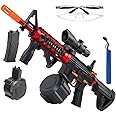 ORCHID M® Gel Ball Blaster Toy Gun with 20K Bullets, Long Range Shooting, with Attachments, Automatic and Manual Mode Splatter Blaster for Outdoor Activities and Shooting Team Game Blaster
