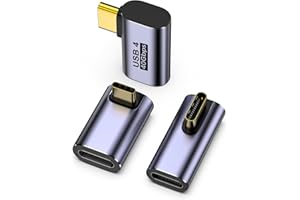 LUIRSAY USB C Winkelstecker 90 Grad, 3PCS USB C Winkelstecker 40Gbps, PD100W und 8K@60Hz, 90 Grad Adapter für iPhone16/15, MacBook Pro, iPad Pro,Tablet, Sumsung Phone und andere Typ C Geräte