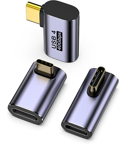 QIANRENON USB4 2.0 Typ C Adapter 80Gbps – PD 240W, 8K@60Hz, Alugehäuse, 2 Stück