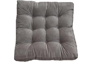 AMOOM Chair Cushions, 55 x 55 cm Soft Tufted Chair Seat Pads Cotton Filling Square Floor Cushion Mats for Living Room Kitchen Dining Office Garden Patio
