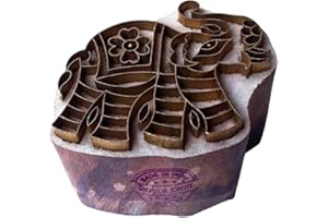 Royal Kraft Arty Crafty Drucken Blöcke Messing Elefant Gestalten Hölzern Lehm Blöcke