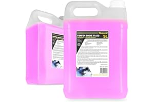 beamz Smoke Machine Fluid 10L Bundle – Premium Non-Toxic Pink Fog Haze Liquid for Smoke Machines – Ideal Fluid Refill for DJs, Parties, Events & Stage Effects (2x 5L Bottles)