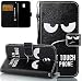Produktbild für Samsung Galaxy J7 2017 Hülle, Galaxy J7 2017 Schutzhülle,Roreikes Ledertasche Lanyard Strap Schwarze Augen Muster Weich PU Schutzhülle Flip Cover Wallet Case Tasche Handyhülle mit Lanyard Strap Stand Function Magnetverschluss Etui Schale Credit Card Slots Bookstyle Purse Design Handytasche Lederhülle Europäische Version(5,5Zoll)