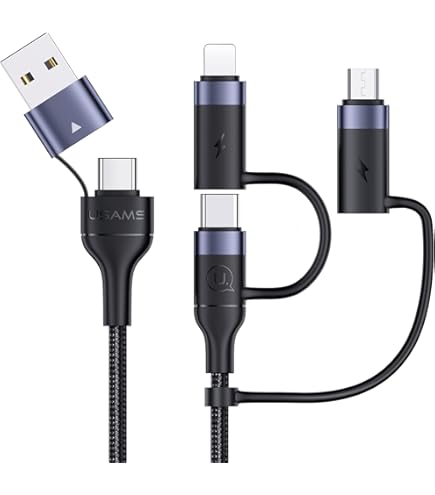 Cargador Iphone 13 Cable Retráctil USB C/Lightning 2en1 MFI 27W