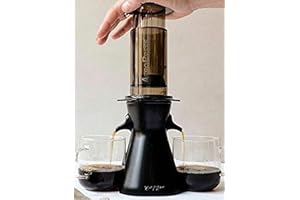 2POUR® El nuevo accesorio de doble prensa para la cafetera Aeropress®, cafetera Delter o Pourover (negro)