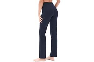 icyzone Pantalon de Yoga pour Femmes Pantalon Taille Haute Extensible pour Sport Fitness Jogging