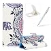 Produktbild Für Samsung Galaxy S7 Handyhülle Brieftasche Lederhülle Case,Bookstyle Magnet PU Leder Standfunktion Kompletter Schutz Kartenfach Wallet Cover für Samsung Galaxy S7,Herzzer Mode Gute Qualität [Elefant Blumen Muster] Schutztasche Schutzhülle Handyschale Hülle Flip Case Cover für Samsung Galaxy S7 + 1 x Frei Weiß Handy Halterung Ständer + 1 x Frei Silber Touch Pen Stift Stylus